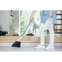 山崎産業 2989.jp+ マンションブルーム(アレン) チリトリ付ほうき ほうきちりとりセット 箒ちりとり 玄関ほうき 2セット