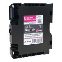 リコー（RICOH）用 リサイクルインク JIT-R41BH マゼンタ 大容量 （GC41MH） 1個