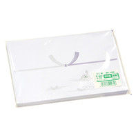ササガワ のし紙 B6判 銀蓮 京 2-40 1セット(1冊(100枚)×10)