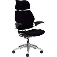 【車上渡し】 ヒューマンスケール フリーダム ヴェラム インテリジェントメカニズム 多機能チェア 可動肘付 ブラック 1脚（直送品）