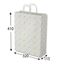 【ケース販売】HEIKO 紙袋 25チャームバッグ 2才 斜線リボン 003224800 1ケース(50枚入×4袋 合計200枚)（直送品）