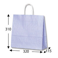 シモジマ 25チャームバッグ 3才 モノストライプ B 003255200 1セット(1袋(50枚)×4)