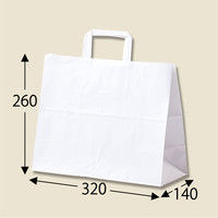 シモジマ H25チャームバッグ 32-6 晒白無地 003262610 1セット（50枚入×4束）（直送品）