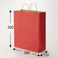 シモジマ 25チャームバッグ KA 未晒 赤C 003283000 1セット(200枚:50枚×4袋)