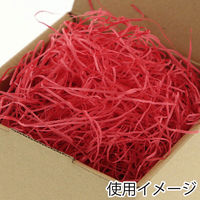 【ケース販売】シモジマ HEIKO 緩衝材 紙パッキン 業務用 1kg入 アカ 003800908 1ケース(6袋)（直送品）