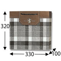 シモジマ DXチャームバッグ SM ゴールドチェック 005422754 1セット(10枚×10袋 合計100枚)