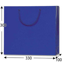 【ケース販売】シモジマ HEIKO 紙袋 ブライトバッグ GM 紺 006137908 1ケース(10枚入×15袋 合計150枚)（直送品）