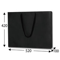 シモジマ ファッションバッグ L 黒 006489300 1セット(1袋(10枚)×5)