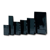 ヘイコー ギフトファンシーバッグ 3-280 無地 黒 008156604 1セット（50枚入×10束）（直送品）