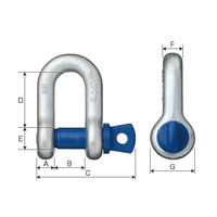 オーエッチ工業 OH 鍛造シャックル 使用荷重1.0t SC-10T 1個