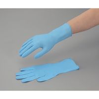 アズワン サニーフーズニトリル手袋・ロング M 100枚入 GTF 2909-10X 1箱(100枚) 3-4497-02（直送品）