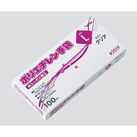 川西工業 ポリエチレン手袋 透明 S 2019C-S 1袋(100枚) 3-4881-02（直送品）