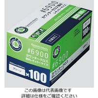 川西工業 カウンタークロス 薄手 グリーン 100枚入 3-4887-04 1箱(100枚)