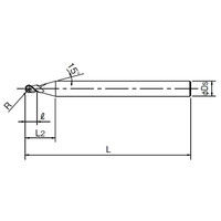 オーエスジー 超硬ディープフィーダーボールエンドミル PHXーDBT R2.5×70mm R2.5X70 1本（直送品）