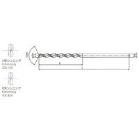 オーエスジー スラスタードリル TDXL 9.7mm×15D 9.7X15D 1本（直送品）