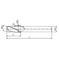 オーエスジー 超硬テーパエンドミル(FXコート2刃 ショート) FXーMGーTPDS 2mm×3° 2X3 1本（直送品）