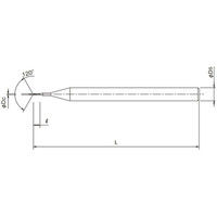 オーエスジー 超硬ドリル UVMーDRLー10D 0.03mm×3.175mm 0.03X3.175 1本（直送品）