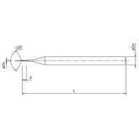 オーエスジー 超硬ドリル UVMーDRLー5D 0.03mm×3.175mm 0.03X3.175 1本（直送品）