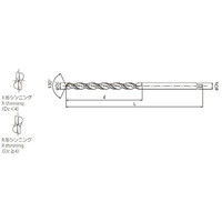オーエスジー EXゴールドドリル 一般加工用ロング形 EXーGDXL 8.7mm×300mm×200mm 8.7X300X200 1本（直送品）