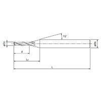 オーエスジー 超硬エンドミル WXLー4DーDE 1.6mm 1.6 1個（直送品）