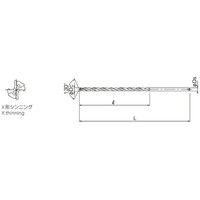 オーエスジー 超硬ドリル CAOーGDXL 4mm×15D 4X15D 1本（直送品）