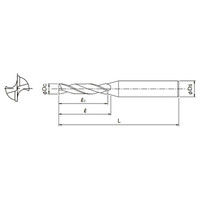 オーエスジー 超硬フラットドリル ADFー2D 4.62mm 4.62 1本（直送品）
