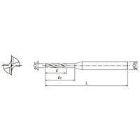 オーエスジー 超硬フラットドリル ADFLSー2D 3.1mm 3.1 1本（直送品）