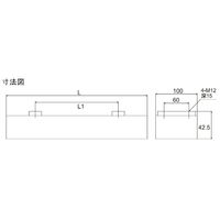 テクノプラン TRAーP1050 永磁レール TRA-P1050 1個（直送品）