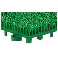 【アウトレット】コンドル 人工芝 エバック若草制電ユニット（業務用） 1枚：約幅300×奥行300×高さ25mm 1箱（4枚入） グリーン 山崎産業（直送品）