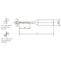 オーエスジー 超硬ドリル(極小径・精密加工用超硬スタブ形) WXーMSーGDS 0.68mm 0.68 1本（直送品）