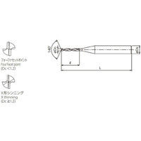 オーエスジー 超硬ドリル(高硬度鋼用超硬スタブ形) FHーGDS 1.5mm 1.5 1本（直送品）