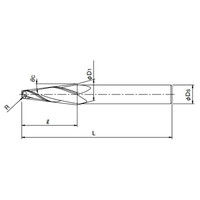 オーエスジー ハイステーパボールエンドミル(2刃 レギュラ) TPBDR R8×1.5° R8X1.5 1本（直送品）