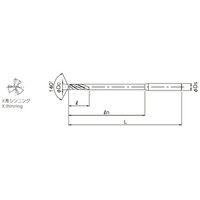 オーエスジー 超硬ドリル(高硬度鋼用超硬3溝ロングネック形) FHLーGDTS 1.4mm×20mm 1.4X20 1本（直送品）
