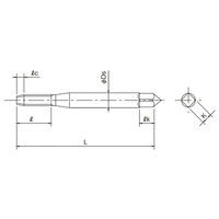 オーエスジー 溝なしタップ(ITニューロール) ITーNRT RH4 B M1.7×0.35 M1.7X0.35 1本（直送品）