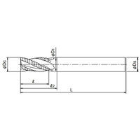 オーエスジー VコートXPMラフィング深彫り用 ショート ファインピッチ VPーDEーRESF 35mm 35 1本（直送品）