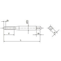 オーエスジー ニューロールタップ(Vコーティング 薄板用) VーSSーNRT RH4 8P M2.6×0.45 M2.6X0.45 1本（直送品）