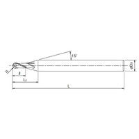 オーエスジー 超硬エンドミル(ボール) WXLーEBD R0.5×2.5mm×6mm R0.5X2.5X6 1個（直送品）