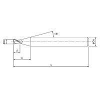 オーエスジー 超硬エンドミル WXLー1.5DーDE 0.2mm 0.2 1個（直送品）