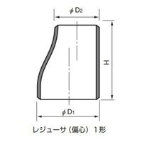 淡路マテリア PT370 S/40 エキセントリックレジューサー S/40ーERー32AX20A 1セット(10個)（直送品）
