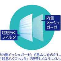 ユニ・チャーム　超快適マスク 息ムレクリアタイプ　ふつうサイズ　ホワイト  1箱（25枚入）