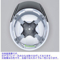 DICプラスチック ABS製ヘルメット SYA-C 通気孔無/ライナーSYAV/内装SF スカイブルー/スモーク 1個（直送品）