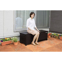 GREENLIFE（グリーンライフ）ベンチ型収納庫 アルミベンチストッカー幅150cm ABS-150N 幅1500×奥行450×高さ485mm 1台（直送品）