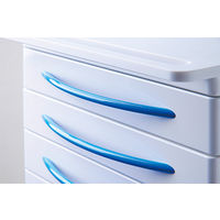 ZILFOR ミニキャビネット パット（引出し4段/ブルー） RC4SNB（直送品）