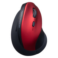 ワイヤレスマウス　無線　静音　5ボタン　大型サイズ　ブルーLED　MA-ASWBL43R　サンワサプライ　1個（直送品）