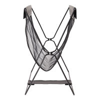 【荷物入れ】レザー調ハンモック型メッシュバスケット 1個 ストリックスデザイン