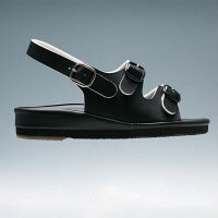 山一 キレイコート 2ベルトサンダル YI7800BKL 1足　ナースサンダル