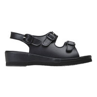 ストリックスデザイン フィットクッションナースサンダル(2本バンド)ブラック Lサイズ SK-021 1足　サンダル