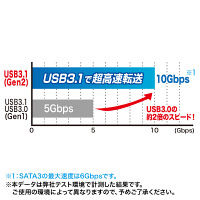 サンワサプライ USB TypeC GEN2対応2.5インチハードディスクケース TK-RF25CBK 1個（直送品）