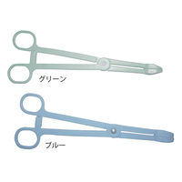 アズワン プラスチック消毒鉗子 ブルー 185mm 0-7446-02 1本（直送品）
