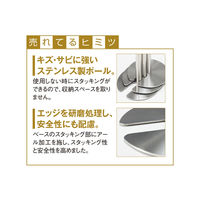 アズワン ガイドポール スタッキングタイプ ブラック 入数10台 61-375-1-6 1セット(10台) 61-7335-87（直送品）